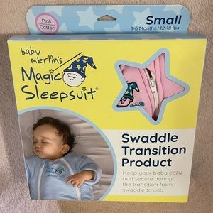Baby Merlin’s Magic Transition Suit NEW Size small 3-6m Pink